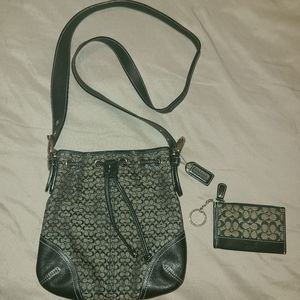 Coach crossbody and matching coin purse